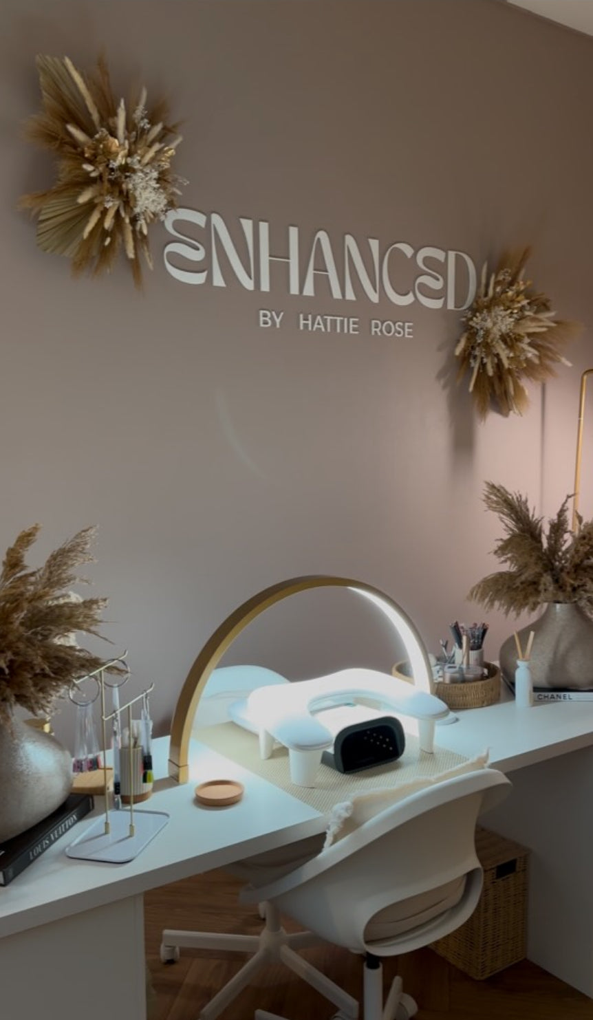 Halve maan bureaulamp 30" - Vrijstaande LED nagellamp