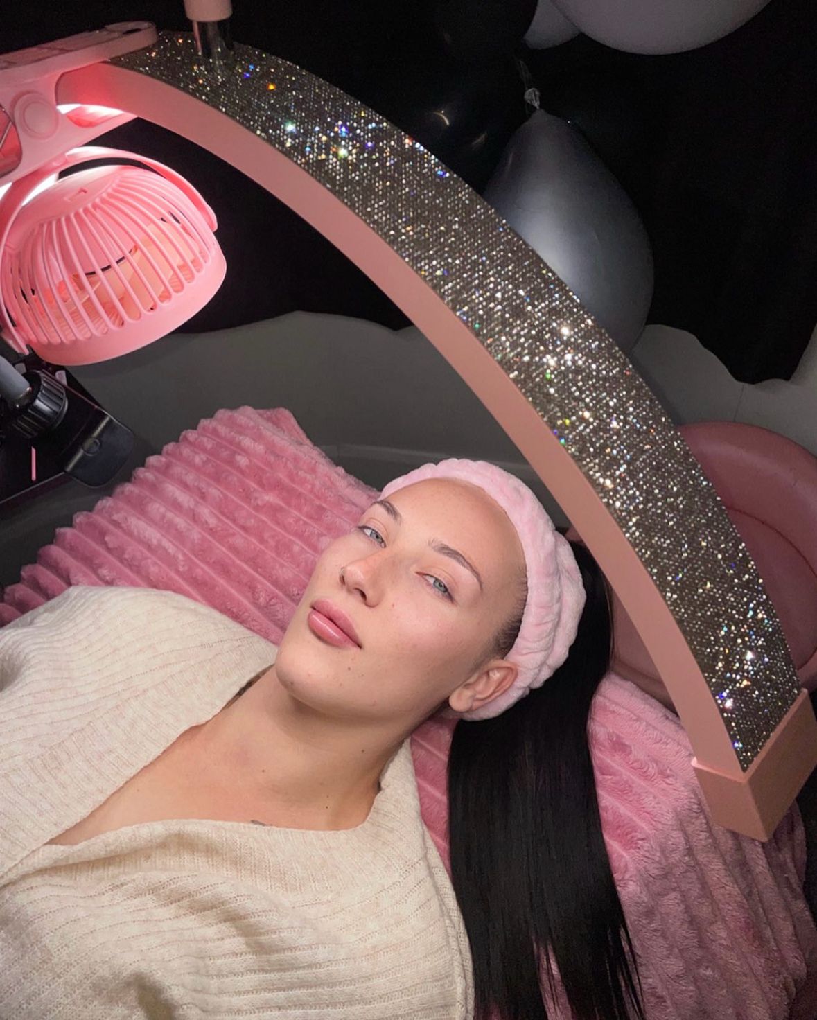 Diamant Halve Maan Lamp - Professionele Beauty Light 28" | RJ Moon Pro