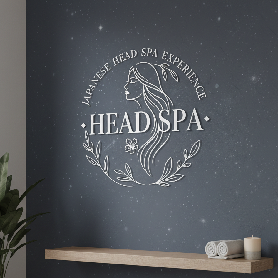 Enseigne de beauté personnalisée en 3D dans un spa