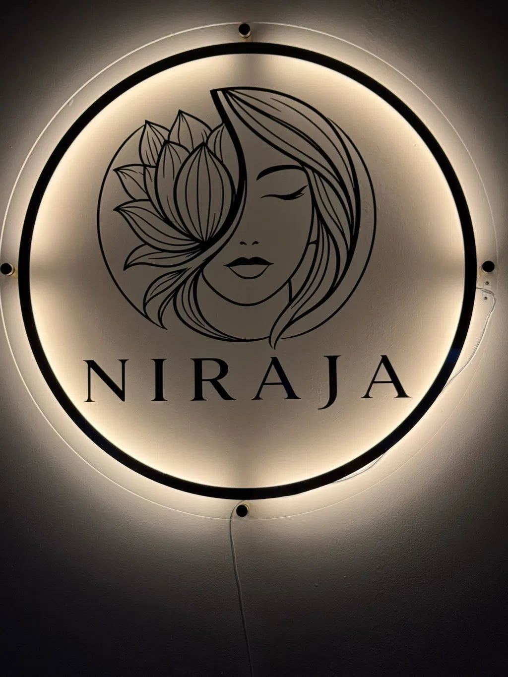 Custom Acrylic LED Backlit Logo Sign | Business & Salon Signs