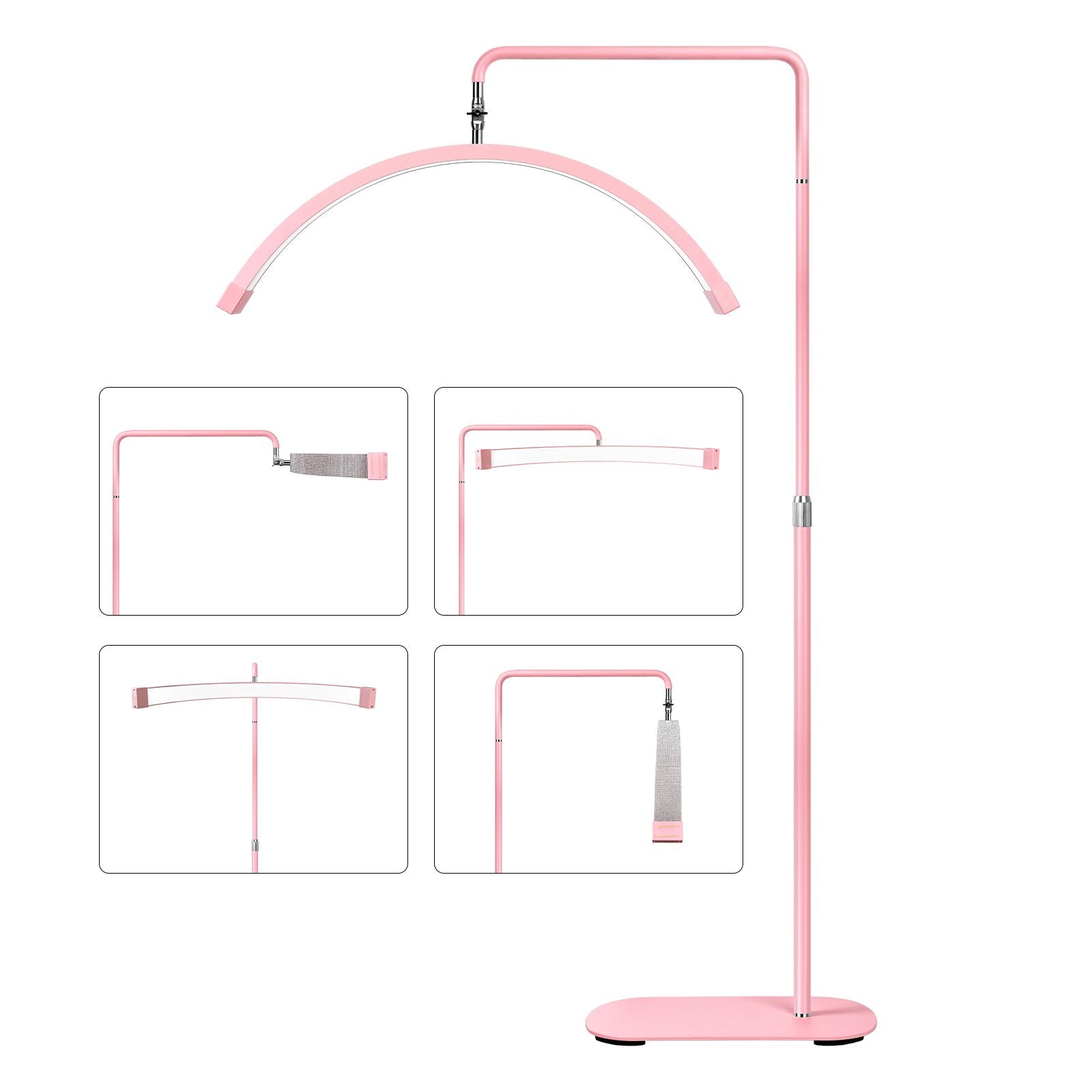 Multi-Angle Diamond Half Moon Lamp - Professional Beauty Light 28” | RJ Moon Pro X