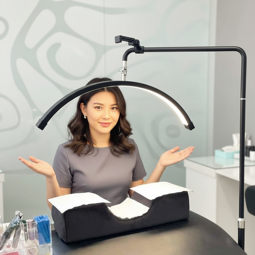 Multi-Winkel-Halbmondlampe – Professionelles LED-Schönheitslicht 28” | RJ Moon Pro X