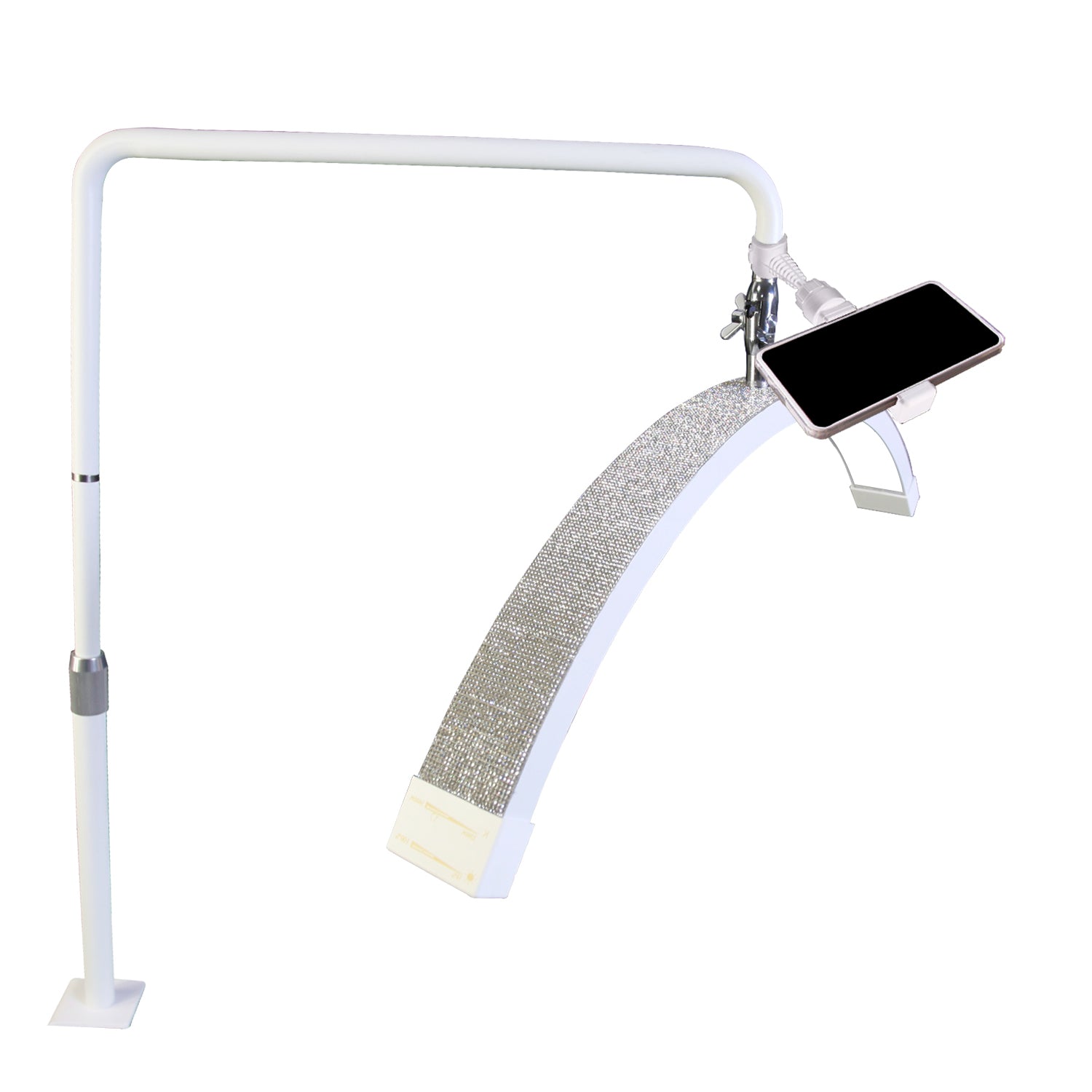 Half Moon Beauty Desk Nail Lamp 25" - Clamp