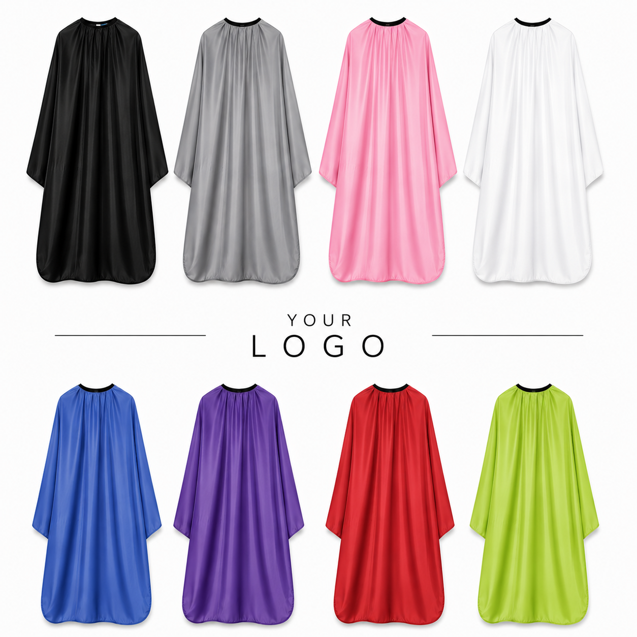 Custom Logo Hairdresser & Barber Cape Set – 3PCS