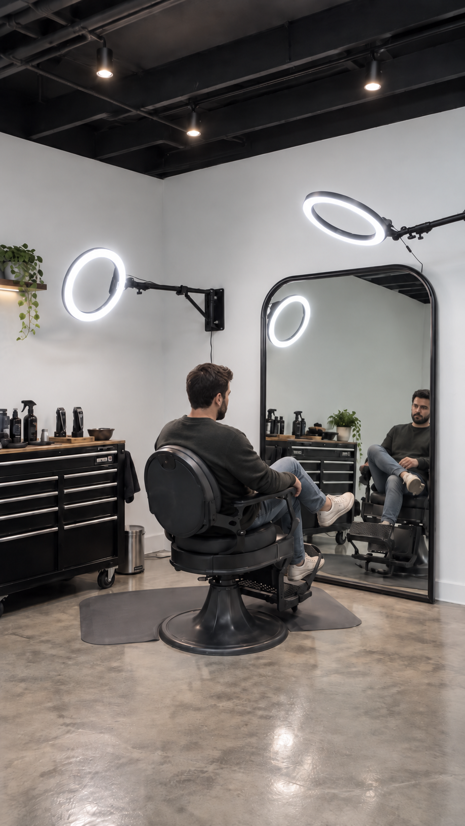Professional Wall Mounted Ring Light – 14", 18" & 21" | Beauty, Barber & Tattoo Studio Lighting