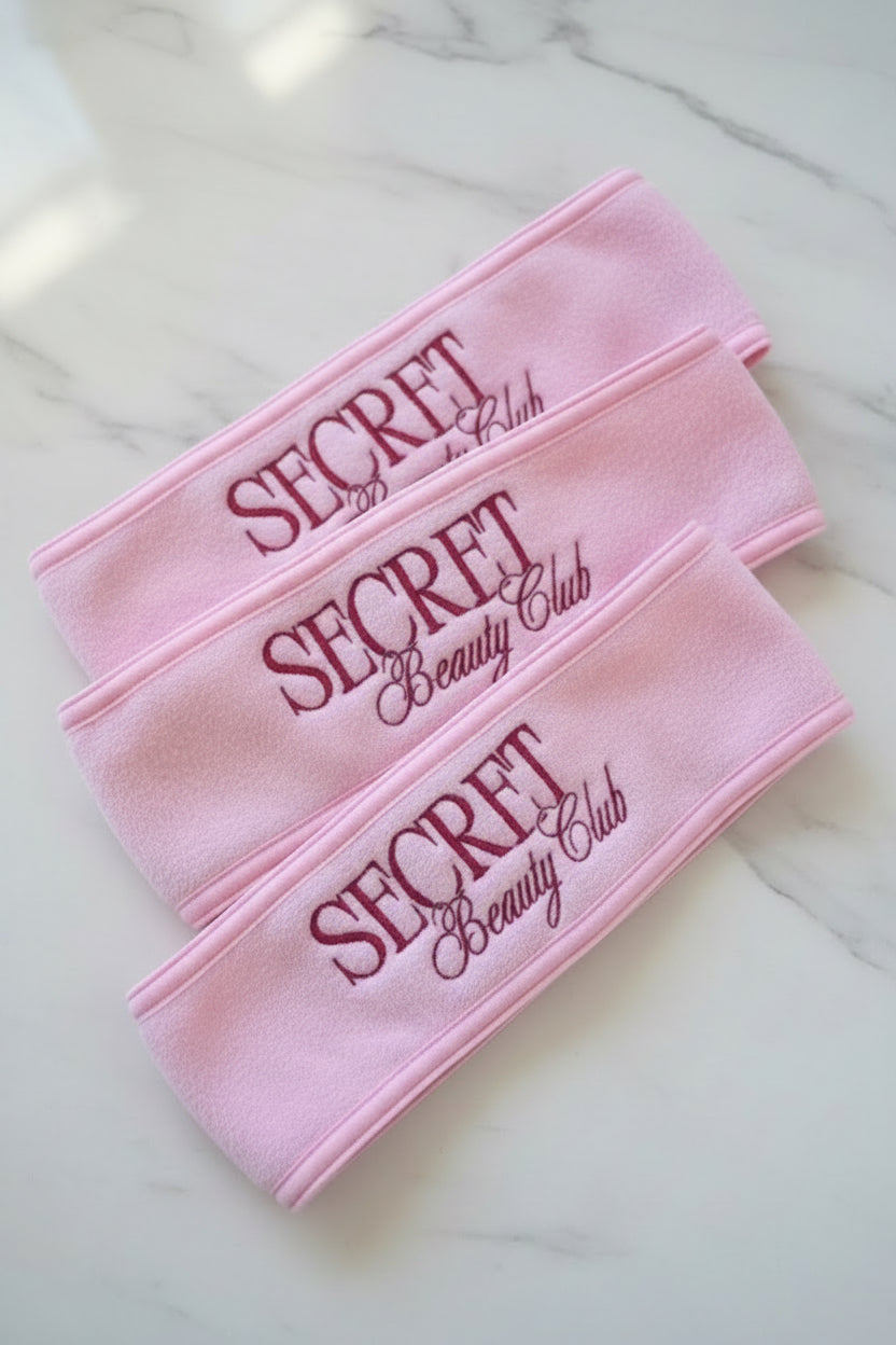 Embroided Spa Headbands - Customised 10 Pack