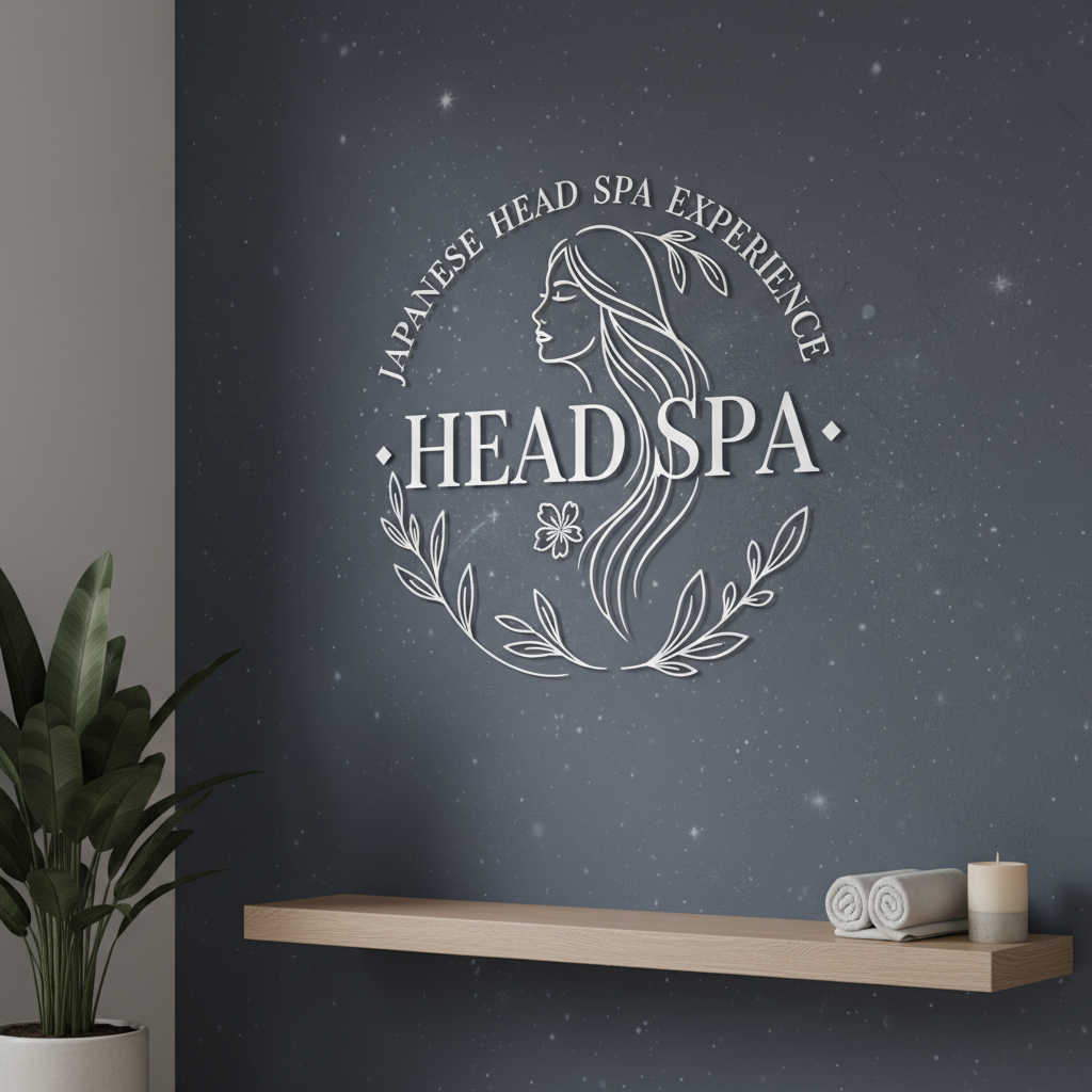 3d customised beauty sign in a spa