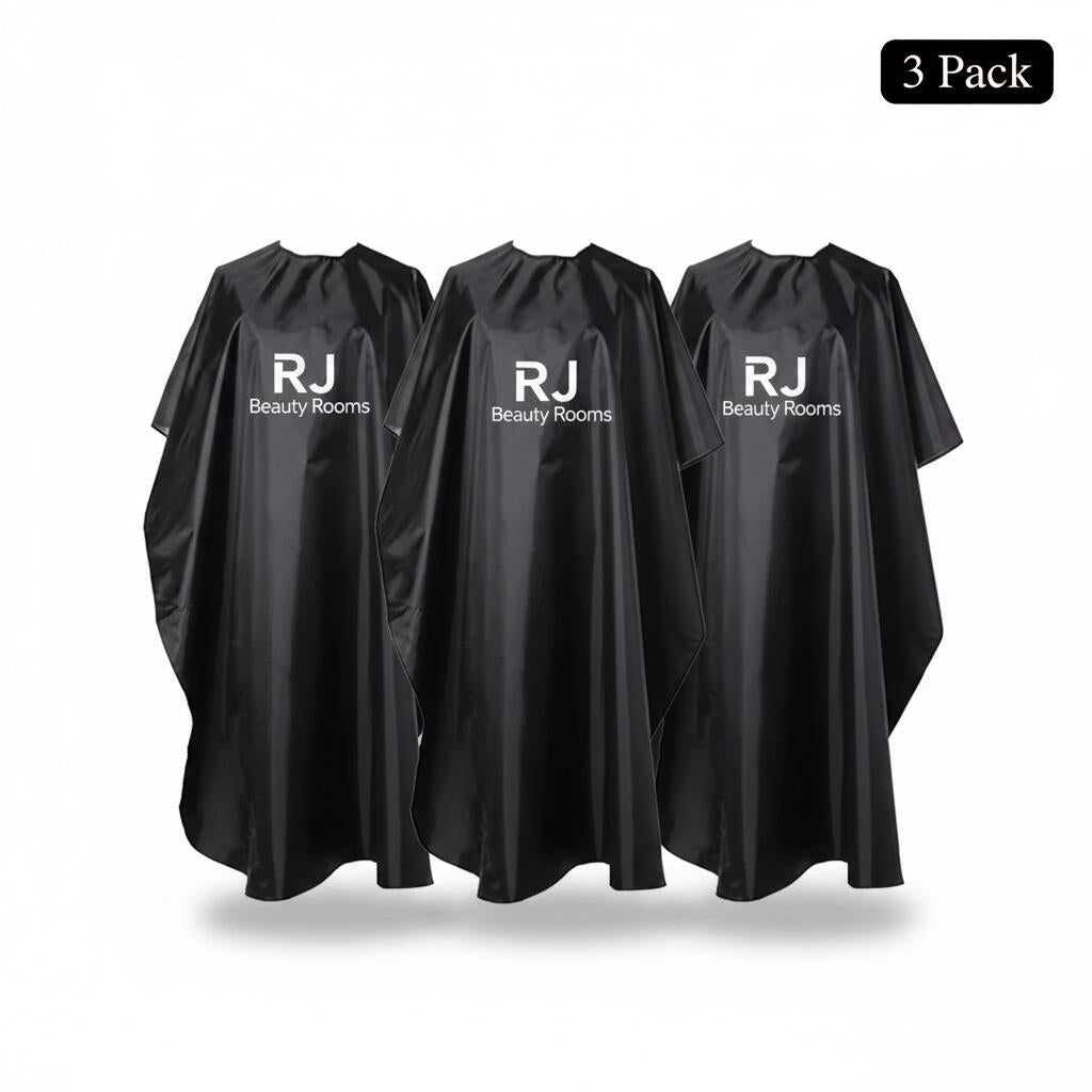 Set di mantelle personalizzate con logo per parrucchieri e barbieri – 3 pezzi