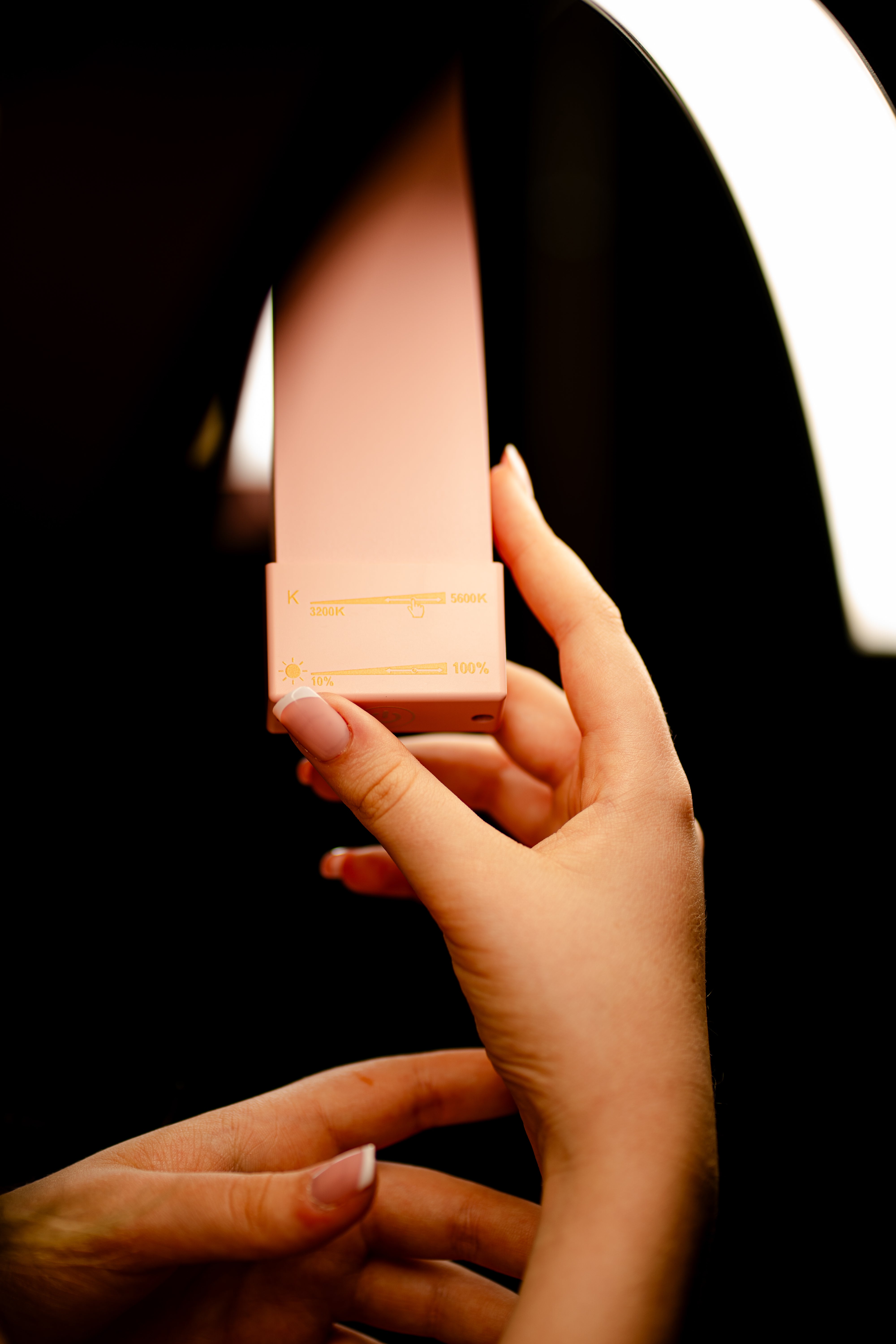 Pink Half Moon Beauty light touchpad
