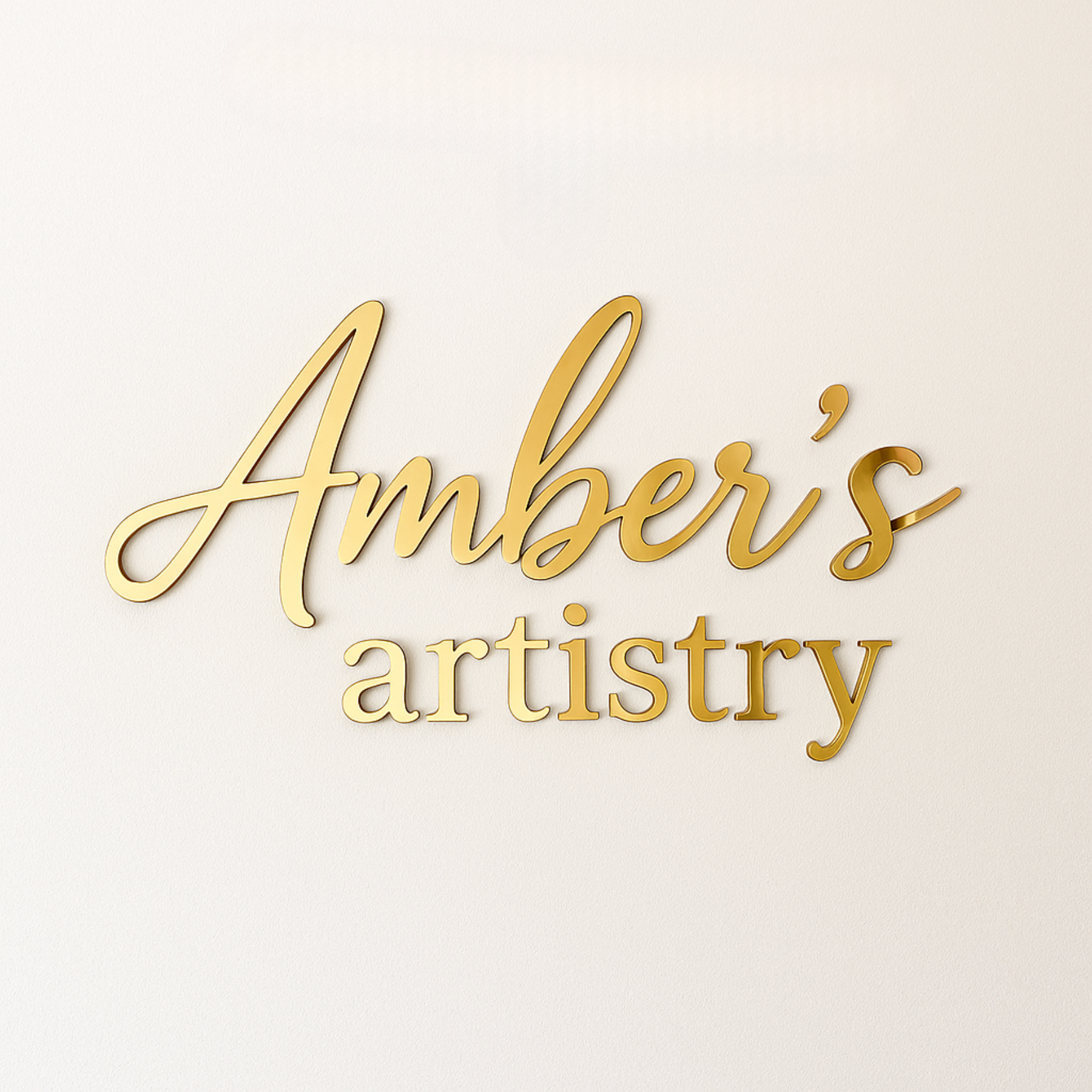 3D Custom Laser Cut Logo Sign -Acrylic Business Wall Art