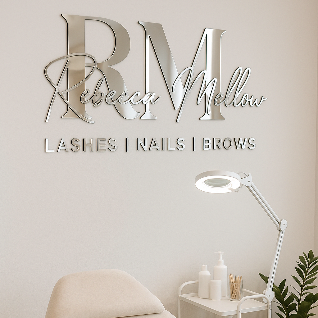 3D Custom Laser Cut Logo Sign -Acrylic Business Wall Art